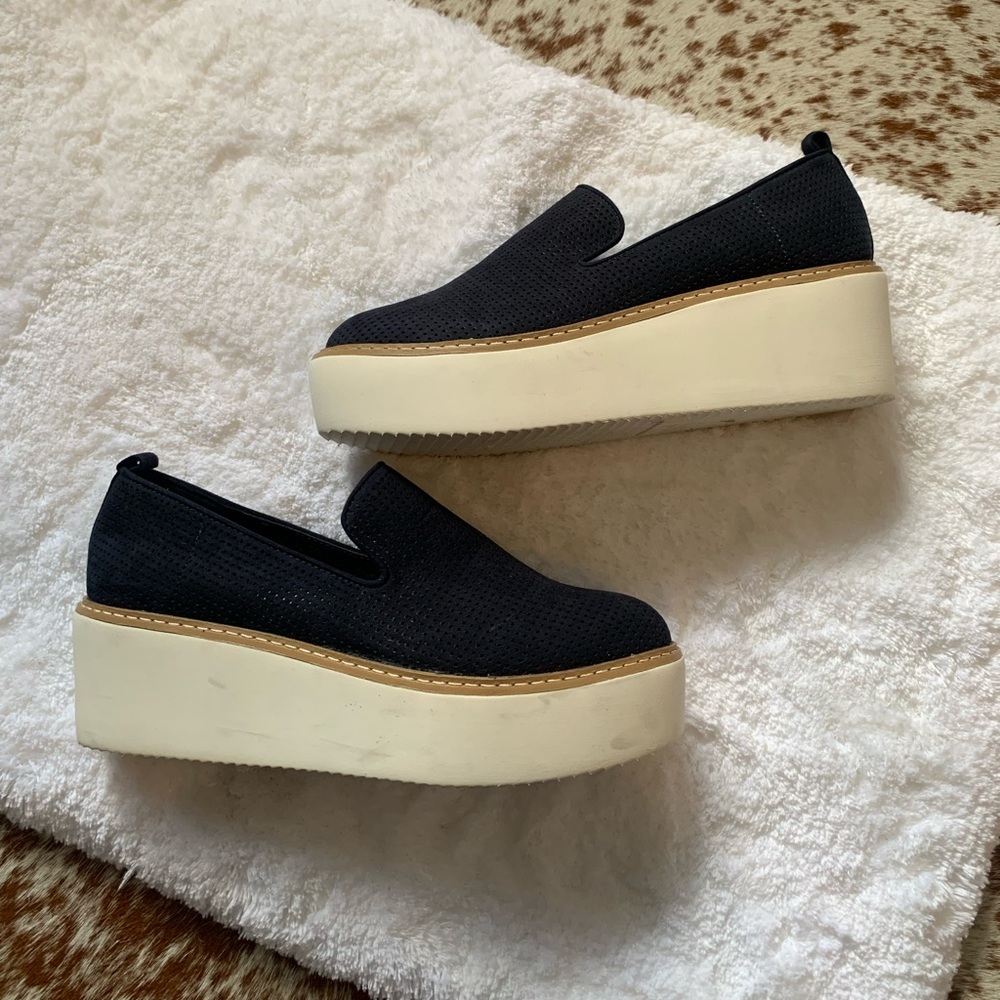 COPY - DKNY Navy Blue Platform Espadrilles